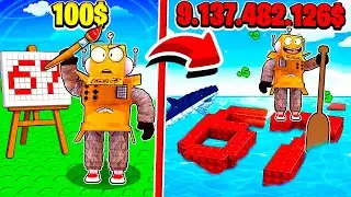 DRAW A RAFT TO ESCAPE AND SURVIVE 😱 ROBLOX