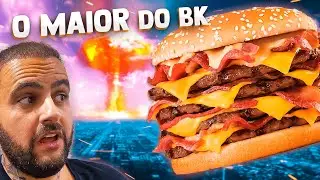 O MAIOR E MAIS CARO HAMBÚRGUER DO BURGER KING