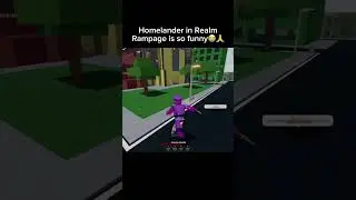 Homelander in realm rampage is insane. #roblox #purpleguy #realmrampage #foryou #funny y