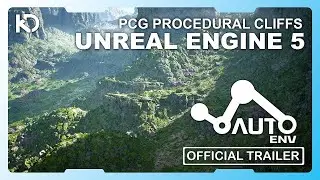 AutoEnv Procedural Rock Cliffs - Trailer - Unreal Engine 5 