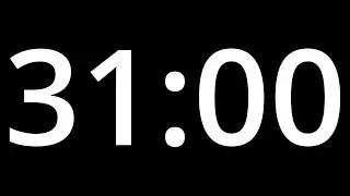 31 MINUTE TIMER with alarm - COUNTDOWN Clock Alarm
