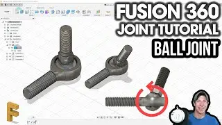 Simulating a BALL JOINT in Autodesk Fusion 360!