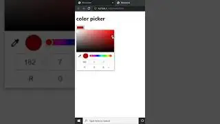 Basic HTML tutorial || color picker in html || color picker kaise banaye