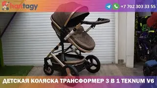 Детская коляска трансформер 3 в 1 Teknum V6, зима-лето, автокресло