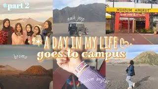 ⋆ a day in my life🦩goes to campus ໑ bromo & museum angkut ⛰️🎡⛩️ || 𖥻part 2