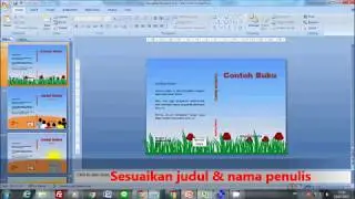 Cara Membuat Desain cover buku dengan mudah dan cepat menggunakan power point