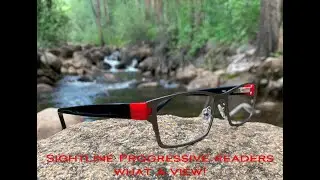 Sightline T601 Progressive Readers - Titanium front, acetate temples.  Fashion and Function!