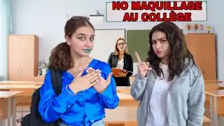 At 14 she wears too much makeup to go to school 