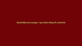 o`quvchini chiqarib yuborish