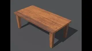 Blender: Modeling and Texturing a Low Poly Table