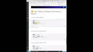 3 Smartest Ways to Merge Dictionaries in Python 🐍💡 No Loops! 