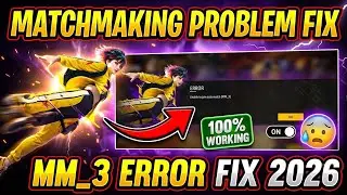 Free Fire -ERROR  Unable to join solo mach (MM_3) Matchmaking failed pleass try again switch mood