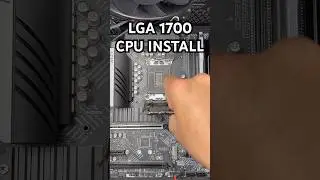 LGA 1700 CPU INSTALL ASMR #shorts #asmr #cpu #pcbuild #lga1700 #intel #12thgen #13thgen #14thgen #pc