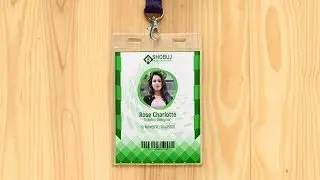 How to design id card in photoshop tutorial
