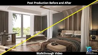 Post Production of Interior Bedroom in After Effects