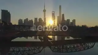 Shanghai at Sunrise. Aerial View | Stock Footage - Envato elements