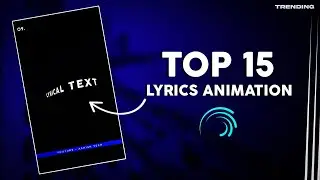 Lyrical Text Presets Alight Motion ( Trending Text )