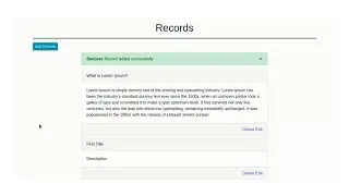 Codeigniter Crud Tutorial