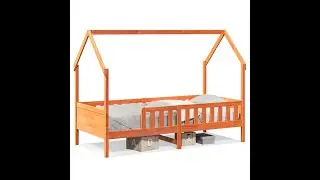 Bedhuis wasbruin massief grenenhout 90x200 cm