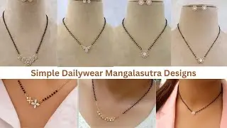 simple daily wear mangalasutra designs | small nallapusalu | small black bead chains