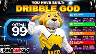 BEST PLAYMAKING SHOT CREATOR NBA 2K24❌ Dribble God Sharpshooter Build