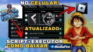 Como Baixar e Colocar SCRIPT no Blox Fruits (CELULAR/MOBILE) | Instalar Executor Roblox/Usar Script