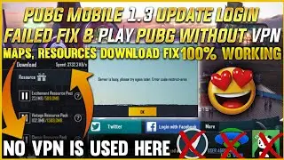After 1.3.0 Update Pubg Mobile MAPS,RESOURCES DOWNLOAD Fix Without VPN | PUBG NETWORK ERROR FIX😍