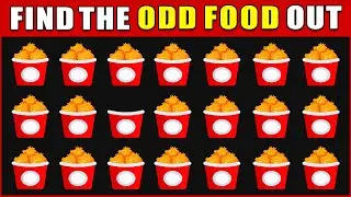 Find the Odd Emoji Out l Food Emoji Quiz