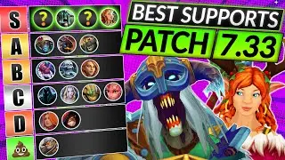 NEW SUPPORT HERO TIER LIST Patch 7.33 - BEST Supports for EASY MMR - Dota 2 Meta Guide