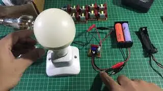 Tes JT 2 baterai 18650 ll joule thief berdriver dan non driver