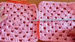 Красивое соединение изделий крючком💖