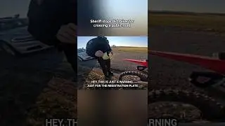 Dirt bikes need registration and a plate... 