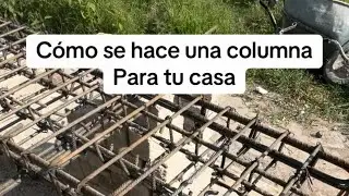 Como se hace una columna para tu casa #comosehace #columna #plano #constructiontips #construccion