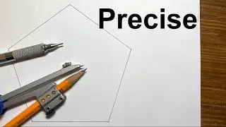 Geometric art - Drawing a PRECISE pentagon with a compass
