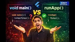 Flutter Tutorial: runApp() vs void main() | flutter tutorial