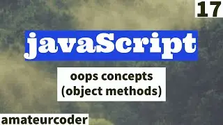 javaScript oops Concept Object Methods | Learn and Code