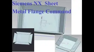 Siemens NX Sheet Metal tutorial  flange command & use of unbend part nx sheet metal part unfold