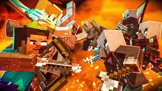 Pillager Army Vs Steve & Alex - FULL MOVIE (Minecraft Animation)