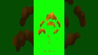 Blast green screen animation 
