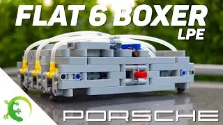 Lego Technic Pneumatic Flat 6 Boxer Engine - High RPM LPE for Porsche 911 - w/ Instructions