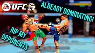 Absolutely dominating in my first online match! | UFC 5 Initial thoughts and reactions