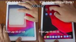 iOS 13 beta 1 Vs iOS 12.3.1 speed test on iPad pro | iSuperTech