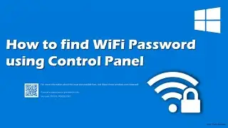 How to quickly find a WiFi password on Windows 10 / 11 using Control Panel