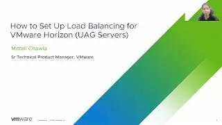 How to Set Up Load Balancing for VMware Horizon (UAG Servers)