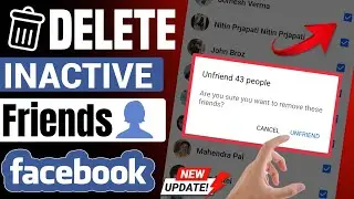 Facebook par inactive friends kaise hataye | How to remove inactive friends on facebook | Hindi .