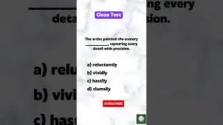 cloze test | Asked in SSC exams #english #grammar #viral #shorts #learnenglish #learning