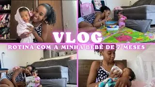 ROTINA COM MINHA BEBÊ DE 7 MESES /MAMÃE DE PRIMEIRA VIAGEM