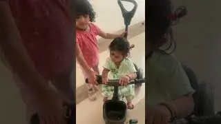 KrishnaShree playing with her friend