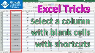 Select Columns with Blank Cells in Excel FAST! ⏩✨