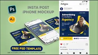 Learn how to design an Instagram post mock up in Photoshop!..